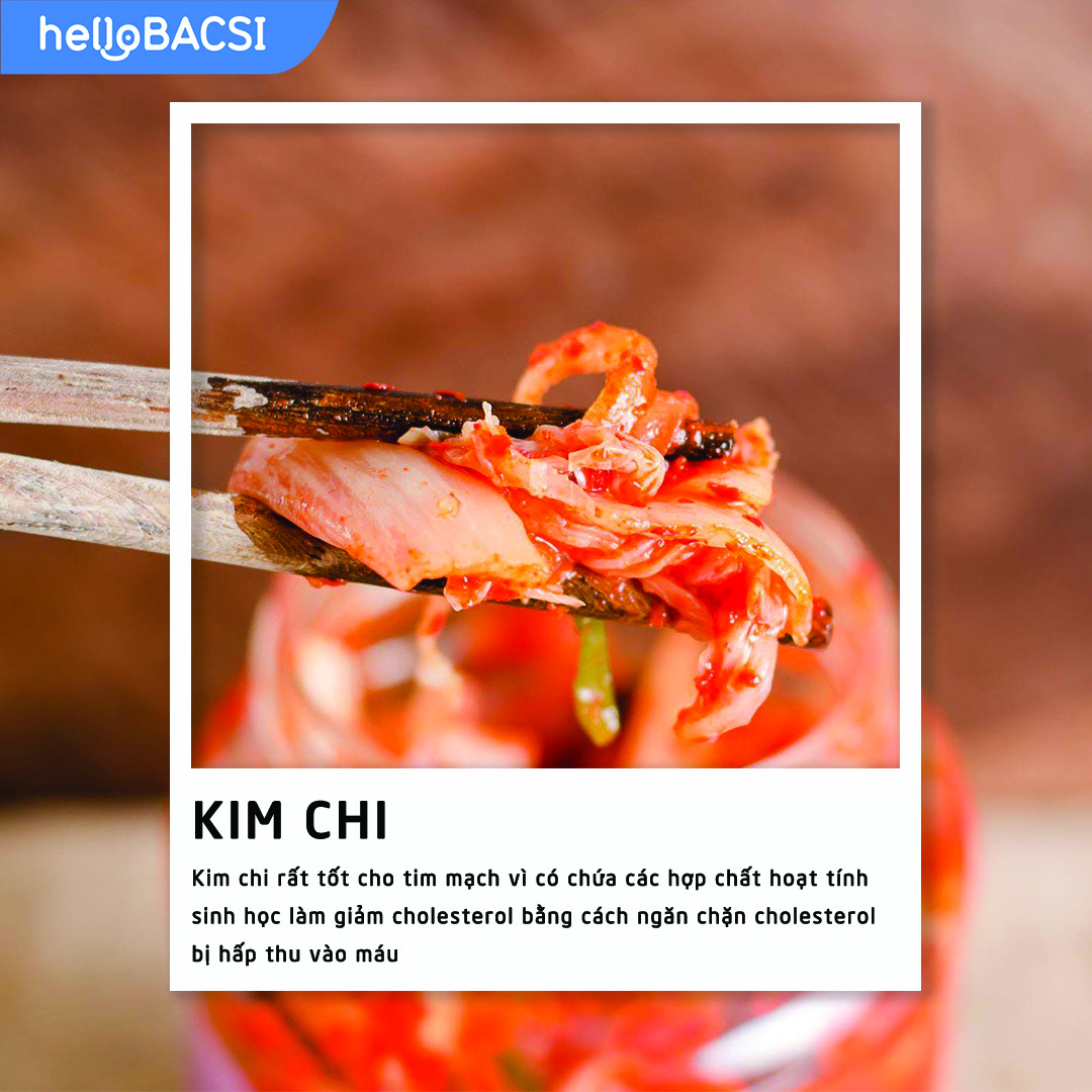 Thực phẩm giúp giảm cholesterol - Kim chi